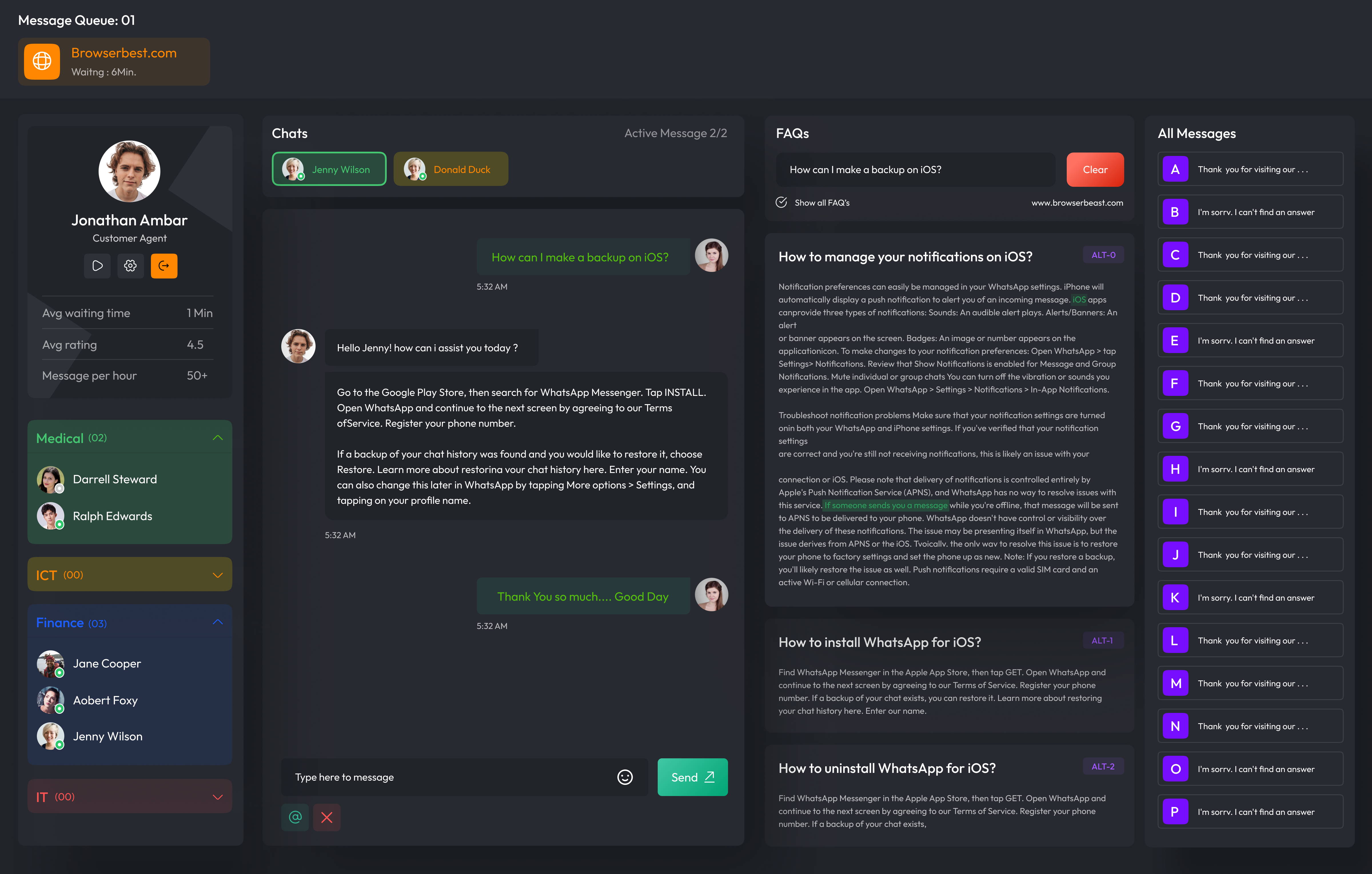 Customer-Service Chat