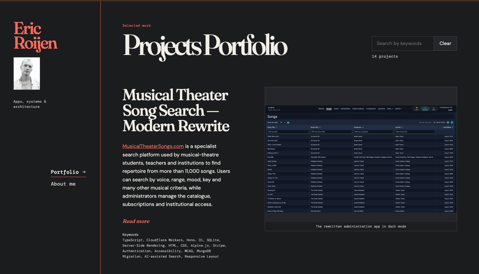 The current portfolio rewrite