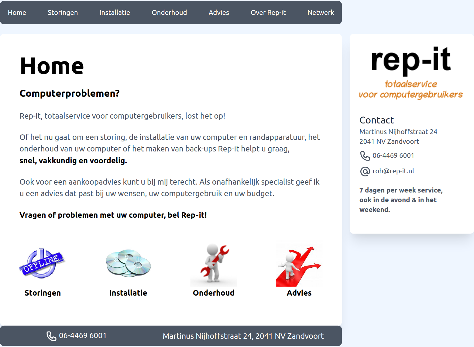 desktop website